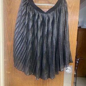Old Navy Shimmering Black A-Line Skirt